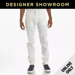 Pantalones de mezclilla para hombre Armani blancos de ajuste ajustado - Imagen 1 de 1