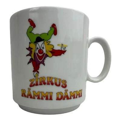 Zirkus Rämmi Dämmi Tasse Kaffeetasse Bavaria Kronester Clown sehr gut - Bild 1 von 4