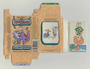 Flintstones Candy Stick Box c1993 with original card #13 Pebbles still attached - Picture 1 of 2