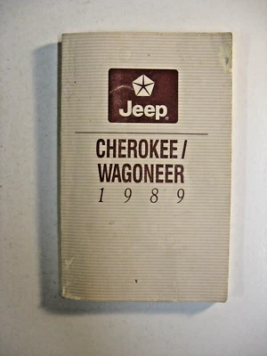 Guantera Jeep Cherokee & Wagoneer manual del propietario motores Chrysler 1989. Foto 1 de 4