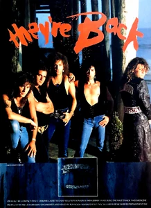 BON JOVI — LANZAMIENTO DEL ÁLBUM DE NUEVA CAMISETA — ANUNCIO DE REVISTA VINTAGE 1988 — ANUNCIO IMPRESO ORIGINAL - Imagen 1 de 1