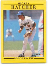 1991 Fleer MLB Baseball Trading Cards Pick From List 1-250