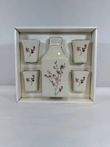 NIB Pottery Barn Japanese "Blossom" 5-Piece Sake Set - DISCONTINUED - Picture 1 of 2