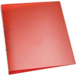Q-CONNECT - ringmap, PP, 2 ringen, 25 mm, transparant rood - Afbeelding 1 van 1