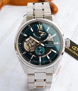 Orient Star Automatic Emerald Green Dial Men's Watch RK-AV0114E Power Reserve - Picture 1 of 12