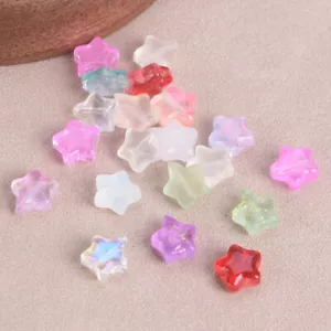 20pcs 8mm Small Star Shape Crystal Glass Loose Beads For Jewelry Making DIY - Picture 1 of 18