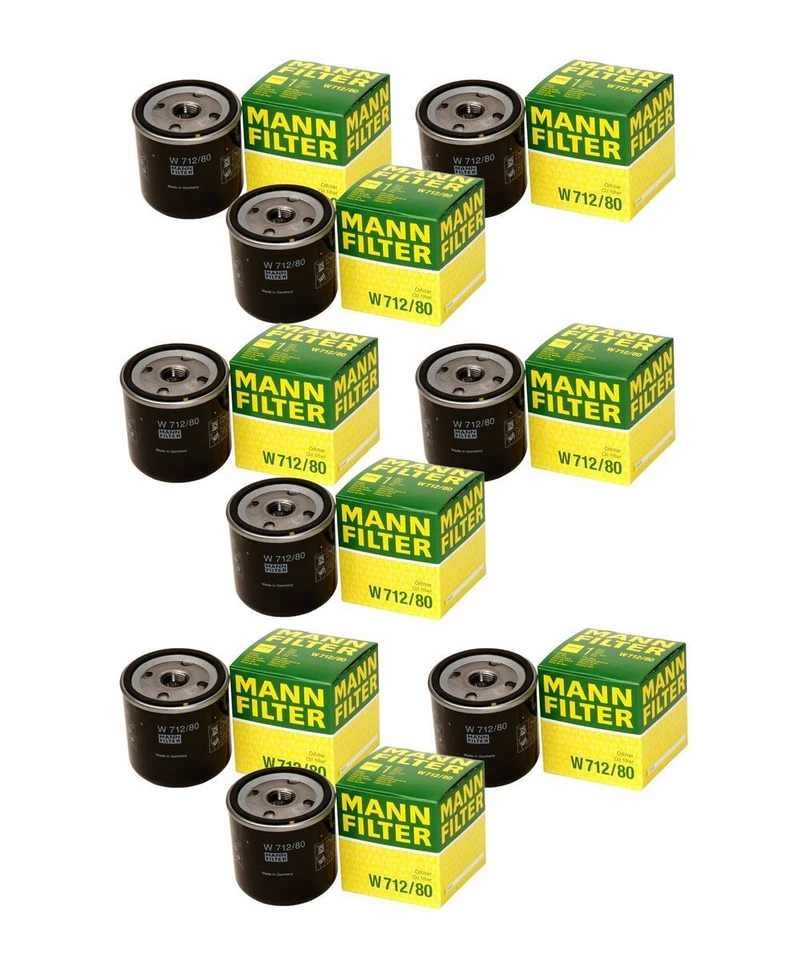 Juego de 9 filtros de aceite de motor Mann giratorios para Saab 9-3 9-5 900 9000 Foto 1 de 1