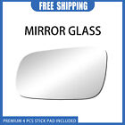 Mirror Glass Replacement Fits 1999-2002 Volkswagen Cabrio LH Side Adhesive 2831