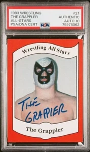 THE GRAPPLER PSA 10 AUTO 1983 WRESTLING ALL-STARS RC ROOKIE SIGNED Series B #21 - Picture 1 of 2