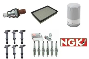 Ignition Coils Spark Plugs & Filters Tune Up Kit For Jeep Liberty 3.7L 2002-2007 - Picture 1 of 6