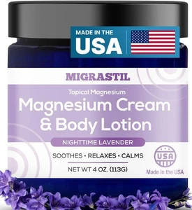 Nighttime Lavender Magnesium Cream & Non-Greasy Body Lotion. Extra Strength 2... - Bild 1 von 6