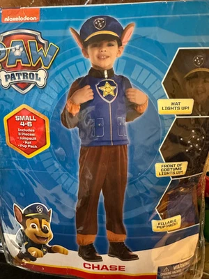 PAW PATROL CHASE COSTUME-SMALL (4-6) - Image 1 of 4