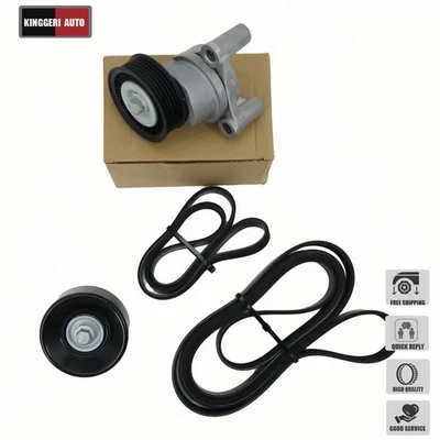 Fits Chevy Silverado 2500 HD GMC 4x Serpentine Belt Drive Component Kit US Stock Foto 1 de 4