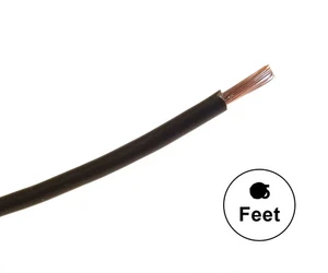 A12-00-25 25FT 12AWG BLACK Stranded Automotive Hook Up 50V Wire ~ 80C J1128 - Picture 1 of 1