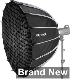47.2"/120cm Parabolic Softbox Quick Setup/Folding, Diffusers/Honeycomb Grid/Bag - Picture 1 of 4