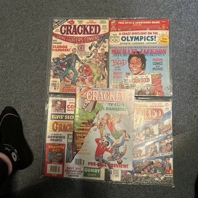Cracked Magazine Oct. 1984 Michael Jackson Mr T Spock +(4)MORE MAGAZINES👀➿➿ - Image 1 of 4