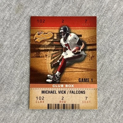 2003 Fleer Authentix #58 Michael Vick Club Box /100 Atlanta Falcons - Image 1 of 2