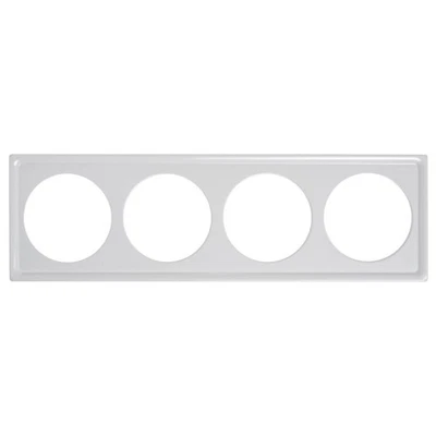 Azulejo medio largo de melamina blanca HUBERT® SmartFit con 4 recortes - 6 3/16" L x 20 Foto 1 de 4