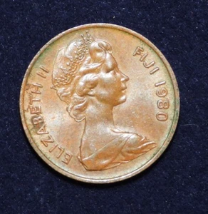 Pièce de 1 centime en bronze 1980 FIJI Elizabeth II KM# 39 - Photo 1/4