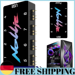 5V 3PIN ARGB Controller Support SignalRGB OpenRGB 8/16 Way Computer Accessories - Afbeelding 1 van 15