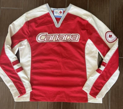 2010 - HUDSON'S BAY  / TEAM CANADA / OLYMPIC /  HOCKEY JERSEY - Image 1 of 4