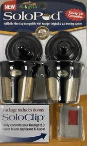 Reusable K Cup Coffee Filters for Keurig 1.0 & 2.0, Reusable Coffee Pods 2-Pack - Picture 1 of 2