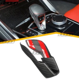 Dry Carbon Fiber Console Gear Knob Trim For BMW M3 X3M X3 M M40i M4 X4 M F95 F96 - Picture 1 of 13
