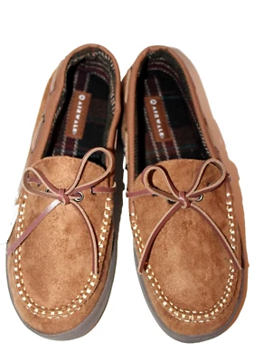 Airwalk Men's Mason Tan Brown Moc Moccasin Slip-on  Slippers 9M-12M - Изображение 1 из 4