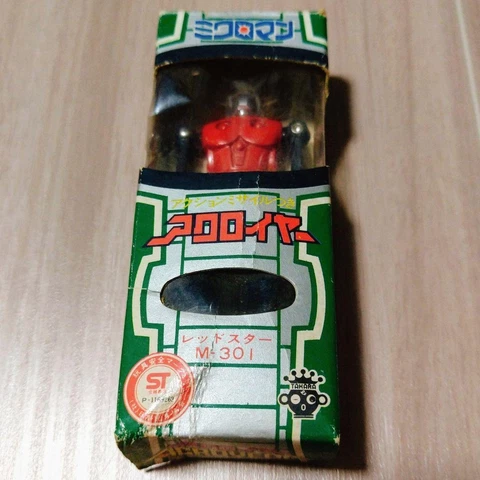 Micronauts Microman M301 Red Star Action Figure Takara Japan w/BOX Vintage Cover