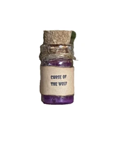 Botella de poción de Halloween miniatura para casa de muñecas, accesorio de jardín de hadas, maldición de lobo - Imagen 1 de 7