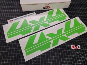 4x4 Decals (2pk) Lined Chevy Silverado Stickers GMC C/K 1500 2500 Trucks 1988-98 - Picture 1 of 18