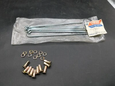 Juego de 2 radios internos NOS, rueda trasera (paquete de 10) Yamaha TT500 IT250 YZ250 YZ360 YZ400 Foto 1 de 4