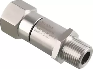 Tool Daily Pressure Washer Swivel, 3/8 Inch NPT-M Male Thread, 4000 PSI - Picture 1 of 12