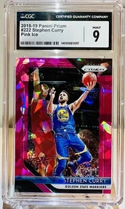 2018 Panini Prizm #222 Pink Ice Stephen Curry (CGC 9) - Picture 1 of 2