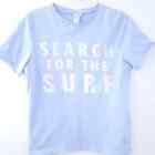 H&M Search for the Shore Short Sleeve Top Blue Medium Women Nautical, Pastel