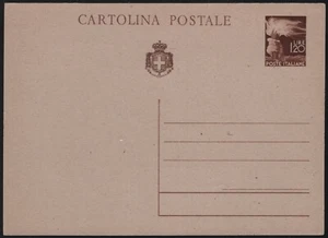 #INT (06018) Luogotenenza 1945 L.1,20 bruno su camoscio (C127A) - Imagen 1 de 1