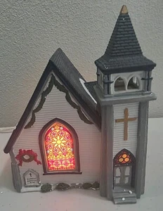 Lemax Porcelain Church Of The Good Shepherd From 1998 Retired. Collectable - Picture 1 of 8