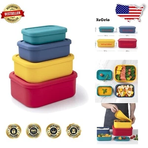 Versatile Silicone Storage Containers - BPA-Free for Freezing and Meal Prep - Picture 1 of 10