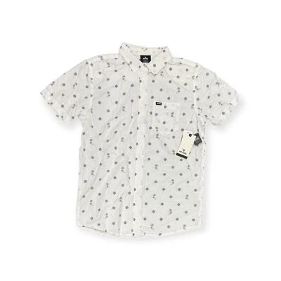 Camisa de manga corta Rip Curl Off White para hombre Hula Breach, S Foto 1 de 2