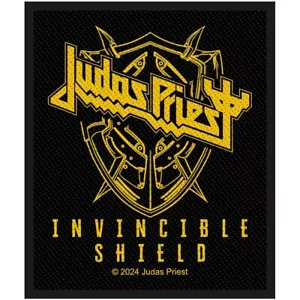 JUDAS PRIEST INVINCIBLE SHIELD WOVEN SEW ON PATCH OFFICIALLY LICENSED - Imagen 1 de 5