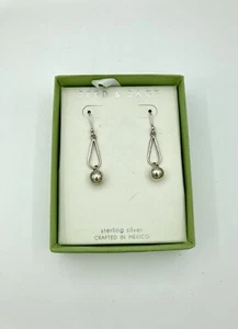 Hermosos pendientes colgantes de plata de ley 925 firmados por semillas y salvia - en caja - Imagen 1 de 6