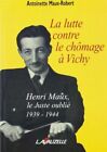 La Lutte Contre le Chômage a Vichy | Maux-Robert Antoinette