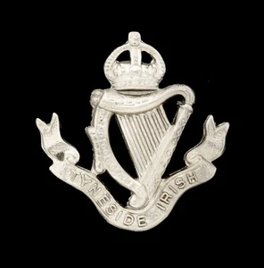 Insignia de gorra irlandesa Tyneside plateada con sello - Imagen 1 de 1