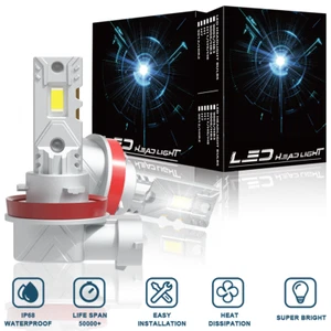 4x H11+H11 LED Headlight Kit Hi/Lo Beam White Bulbs For Nissan Murano 2015-2018 - Picture 1 of 10
