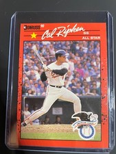 1990 Donruss All Star Cal Ripken Jr #676 Error Recent  Major League Performance.