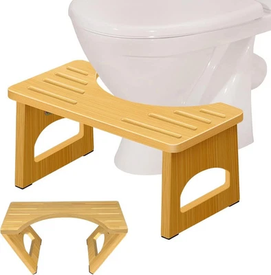 Bamboo Toilet Stool / Squatty Potty Collapsible And High Quality - Image 1 of 4