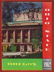 1962 OHIO STATE Football PROGRAM vs Oregon - Picture 1 of 6