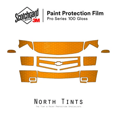 Chevrolet Silverado 1500 2007-2013 Serie 3M PRO Kit de protección de pintura precortada PPF Foto 1 de 4