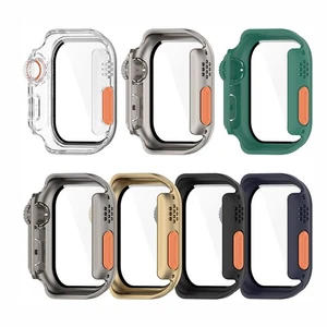 Watch Case Protector Cover for iWatch 9/8/7/6/5/4/SE/SE2/S10 45/44/41/40/42/46mm - Photo 1 sur 21