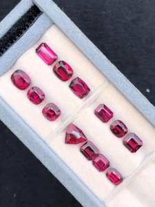 16.65 Carat Custom Cut Pinkish red Color Garnet lot from Tanzania for jewellery - Picture 1 of 5